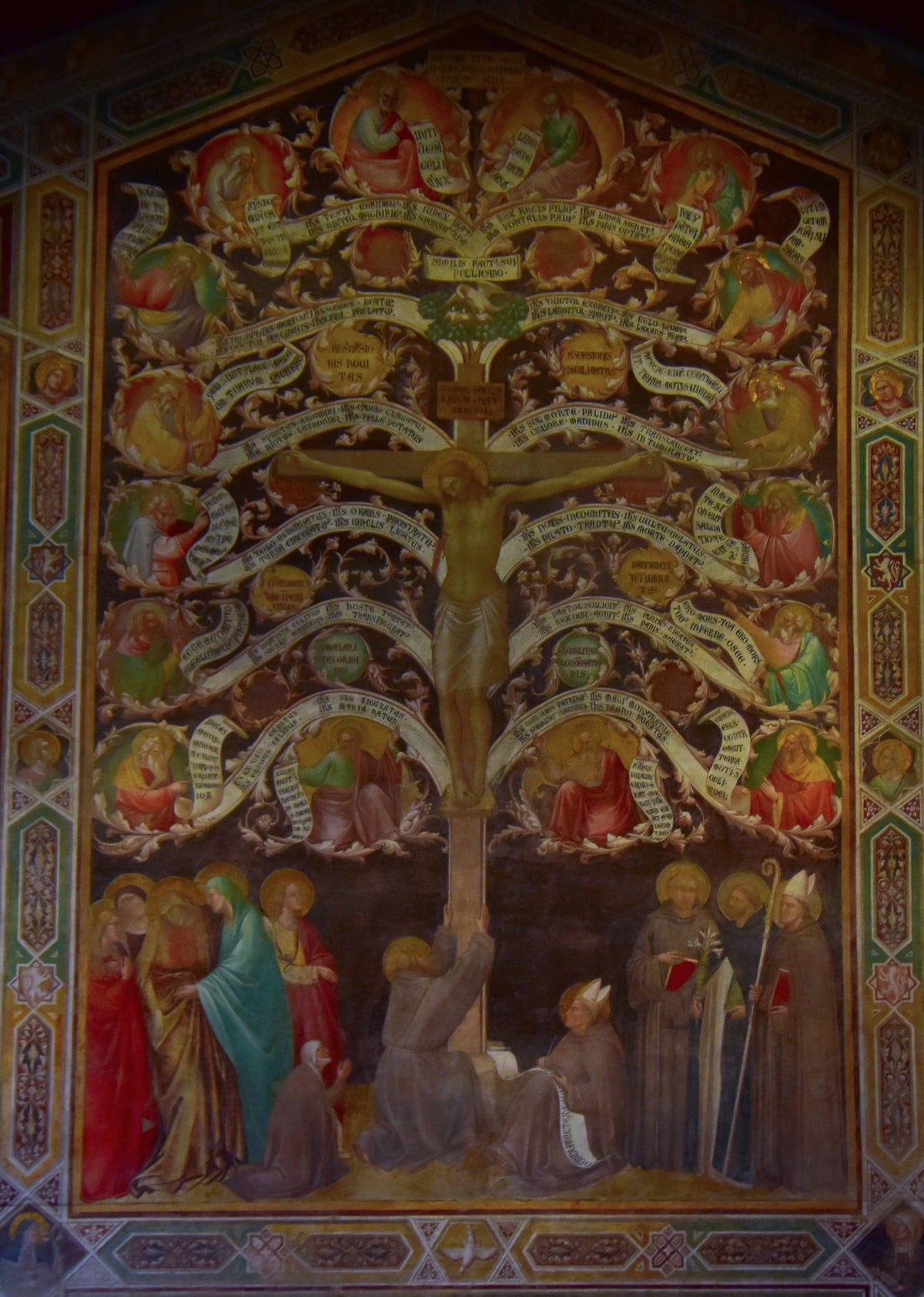 The Tree of Life by Gaddi in Basilica of Santa Croce, Florence