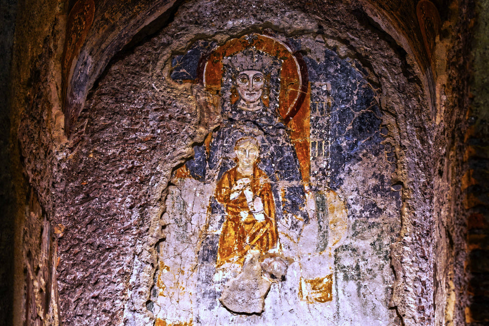 Fresco, Madonna or Theodora, Sotterraneo e Basilica di San Clemente