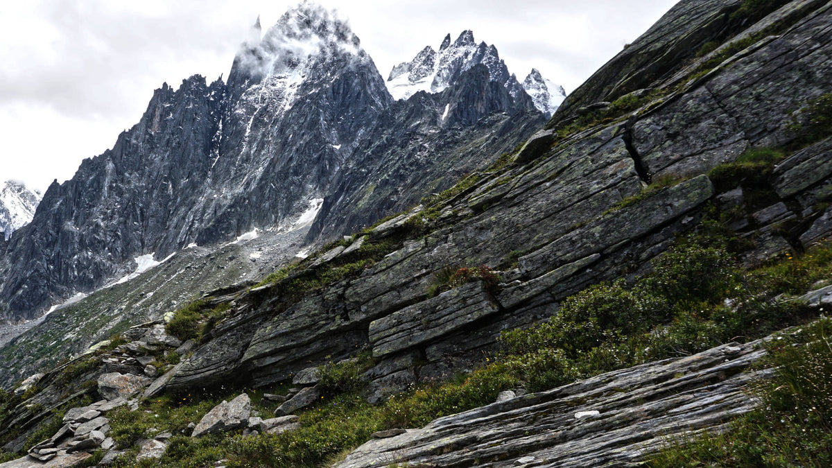 Sedimentary Rock in the Chamonix Valley