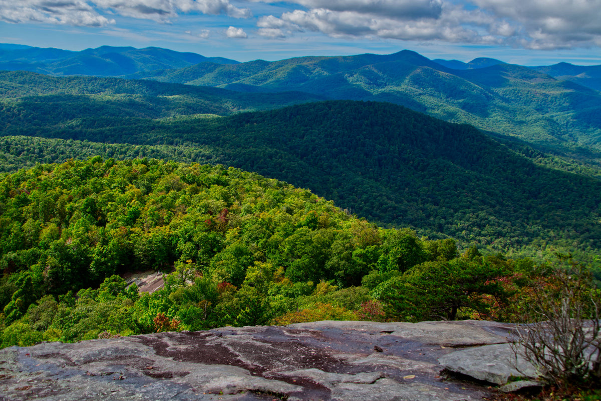 Pilot Mountain viewed from Cedar Rock Mountain Summit
