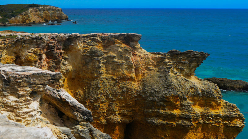 Iron Rich Coastal Cliffs at Cabo Rojo, Puerto Rico