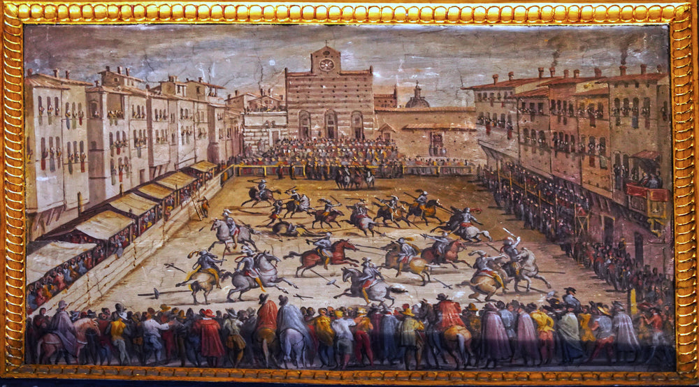 Horse Joust, Piazza Santa Croce by Stradano in Palazzo Vecchio