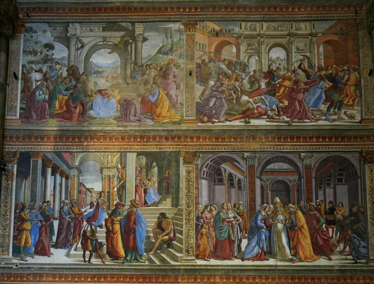 Frescos, Old Testament Scenes, Santa Maria Novella, Florence
