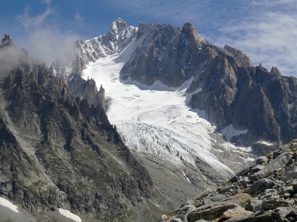 Glacier in the Valley of Mer de Glace
