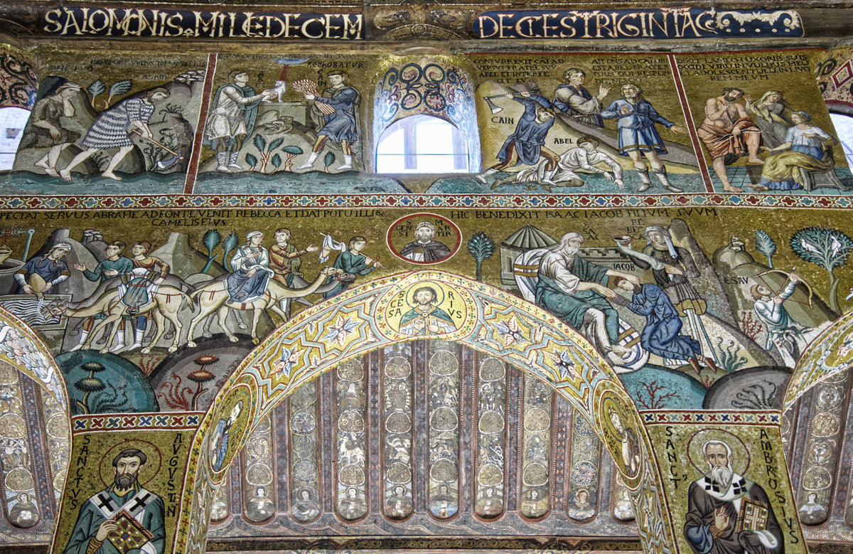Biblical Mosaics, Capella Palatina, Palermo