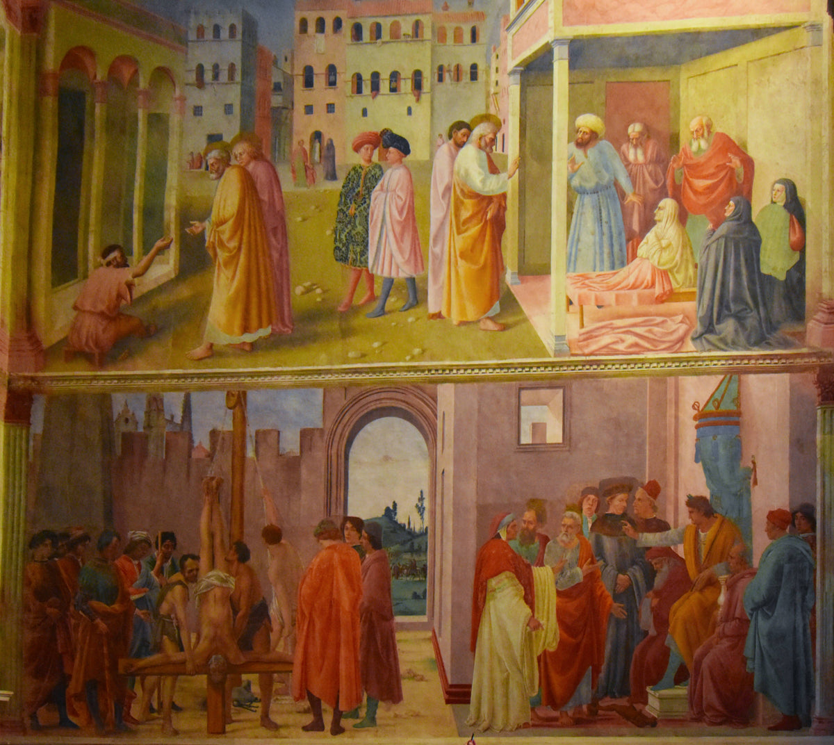 Crucifixion of St. Peter, Branacci Chapel, Florence
