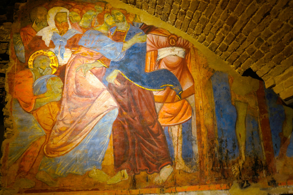 [The Kiss of Judas], in the Duomo Crypt, Siena