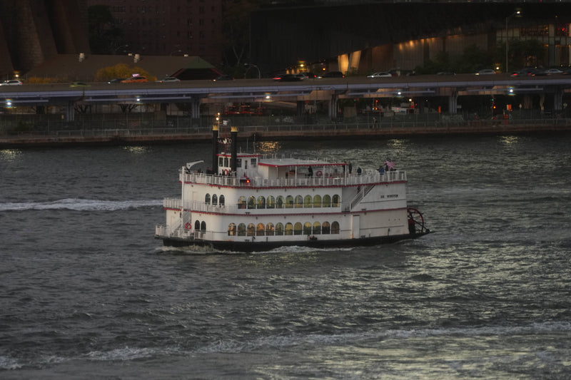 Excursion Vessel [Sir Winston] in East River N.Y.
