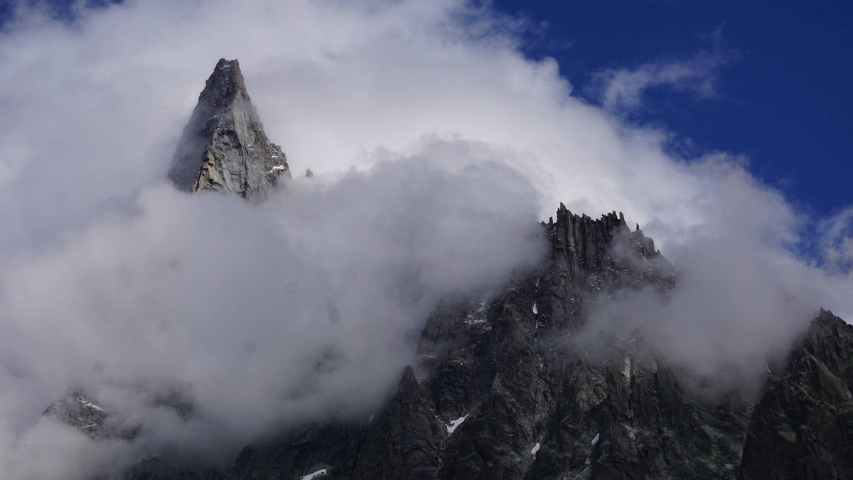 Clouds over Les Drus, Mont Blanc Massif