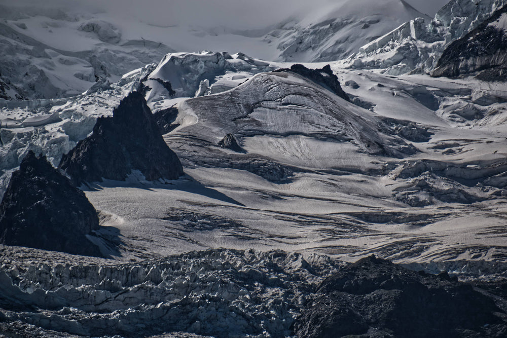 Snowfield on Mont Blanc