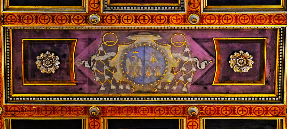 Ceiling detail, Basilica of St Lawrence in Lucina