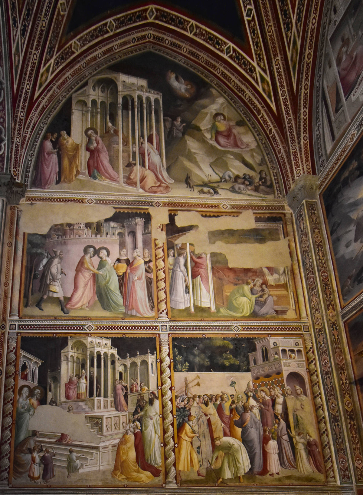 Giotto, [Life of St. Augustine], Bas. of Santa Croce, Florence