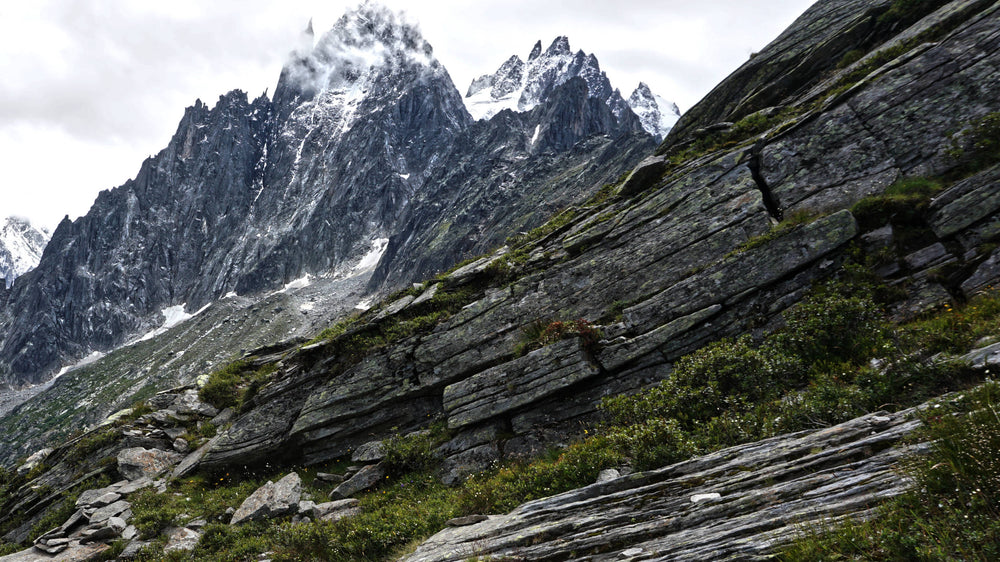 Sedimentary Rock in the Chamonix Valley