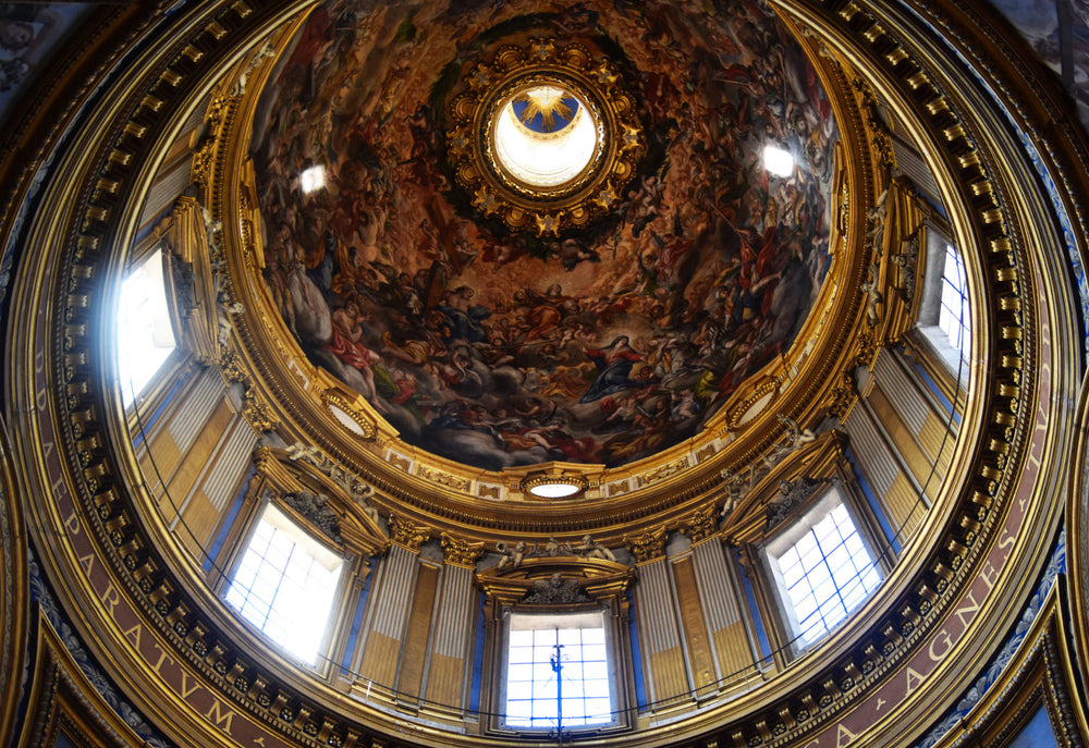 Dome Interior Sant'Agnese en Agone, Rome