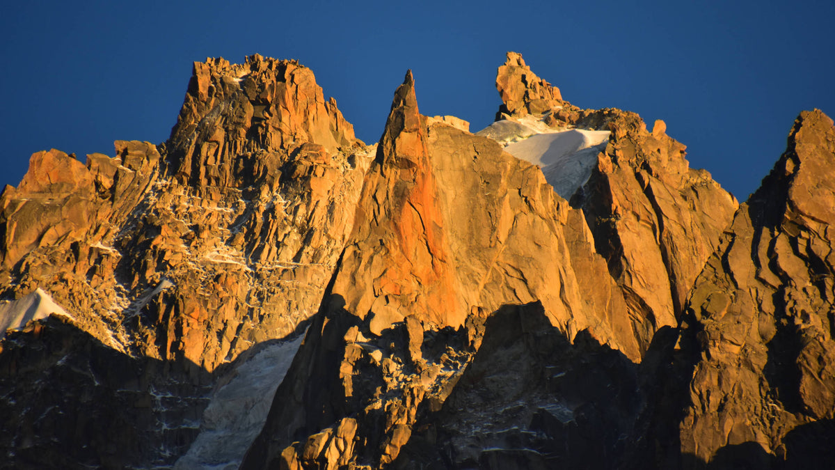 Sunset near Mont Blanc, Chamonix, France