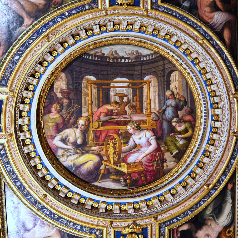 [Penelope at Her Loom] by Vasari, Palazzo Vecchio, Florence