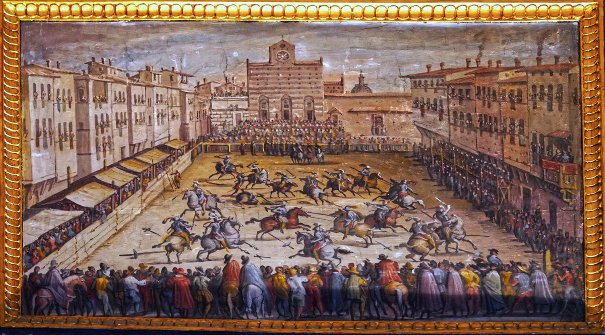 Horse Joust, Piazza Santa Croce by Stradano in Palazzo Vecchio