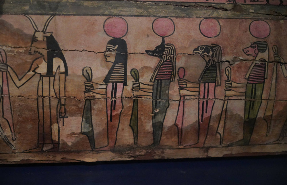 Egyptian Funirary Decoration in Archeology Museum of Amsterdam