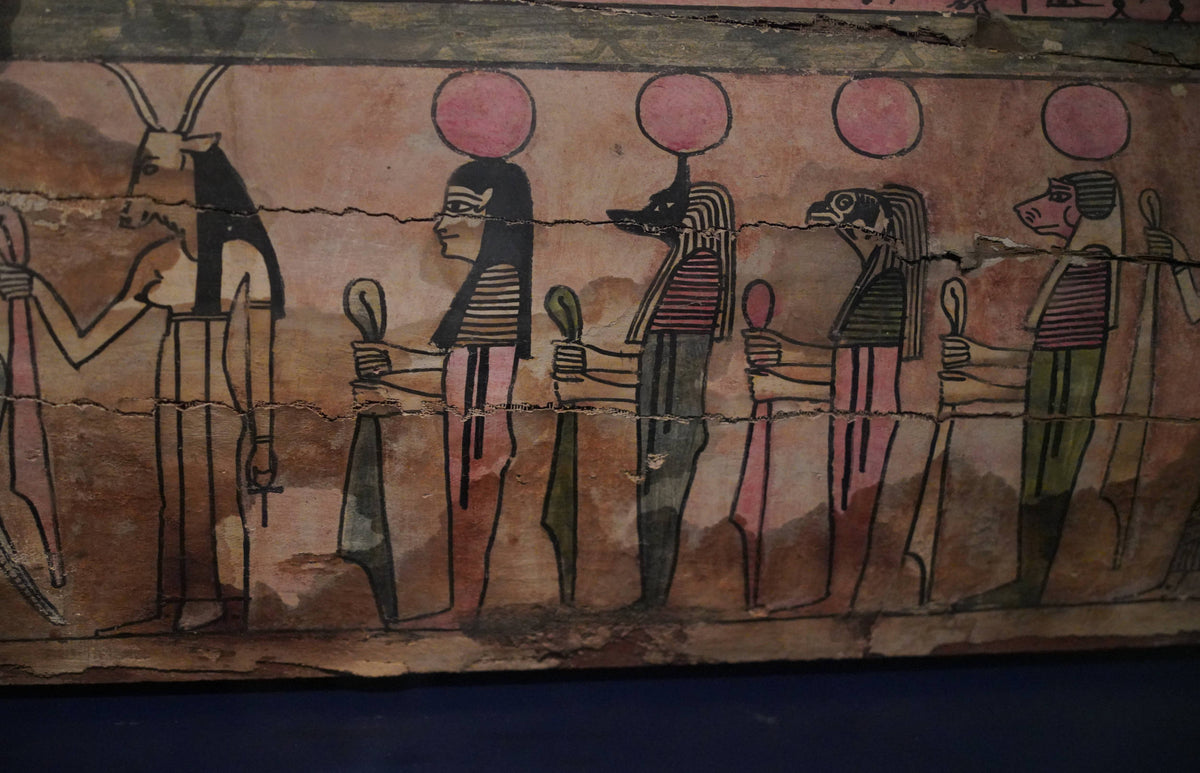 Egyptian Funirary Decoration in Archeology Museum of Amsterdam