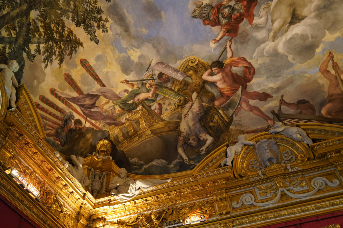 Rococo Ceiling, Piti Palace