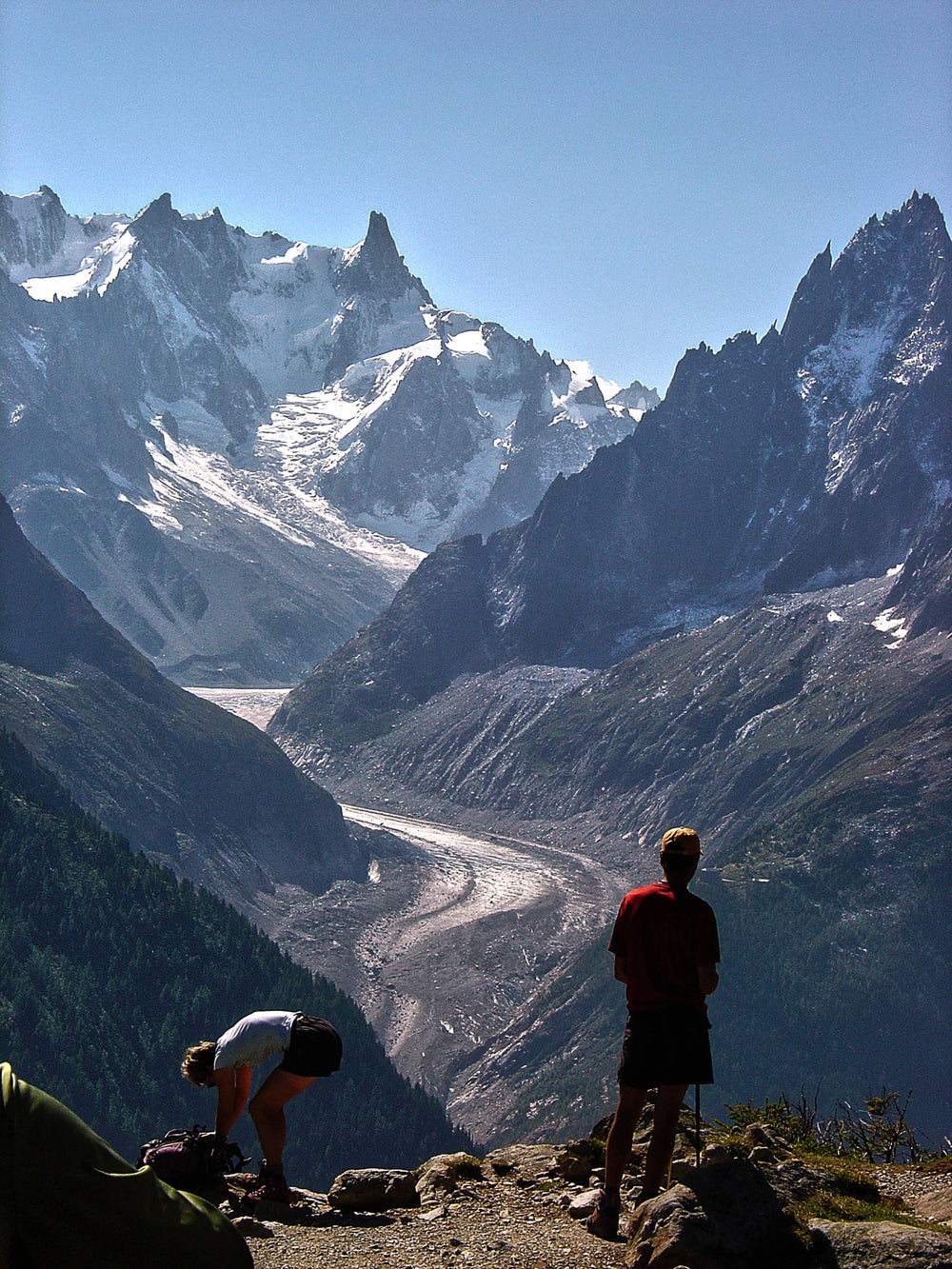 Chamonix Guides overlooking Mer de Glace