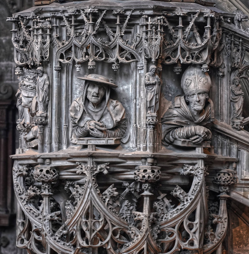 Pilgrim, Pulpit in Cathedral of St. Stephen, Vienna