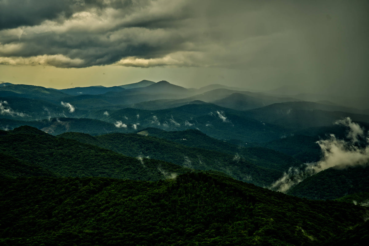 Richland Balsam  Obscured by Rainstorm, North Carolina