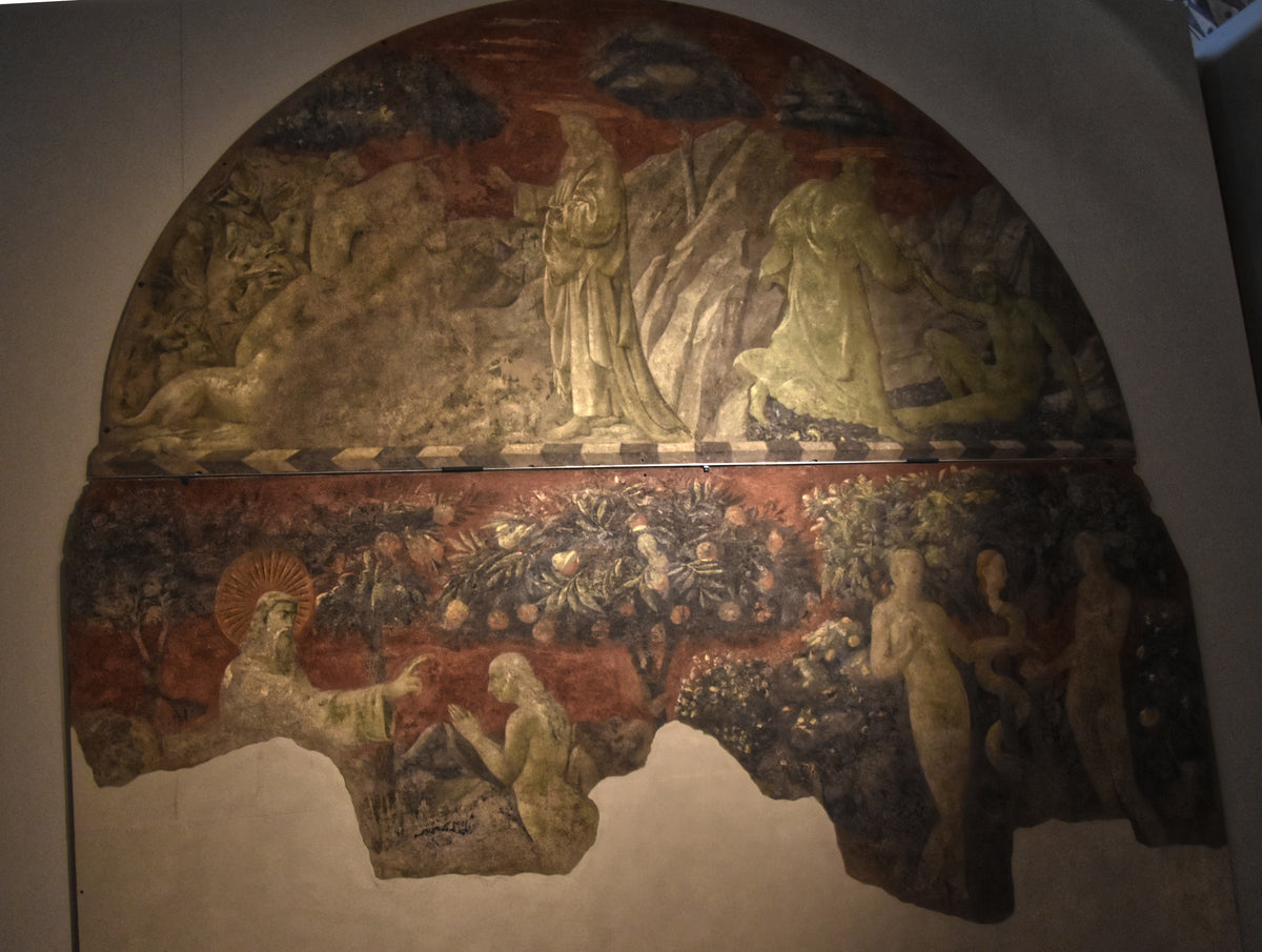 Uccello, Naming of the Animals,  Creation of Eve, Expulsion from Eden, Chiostro Verde, Basilica di Santa Maria Novella, Florence