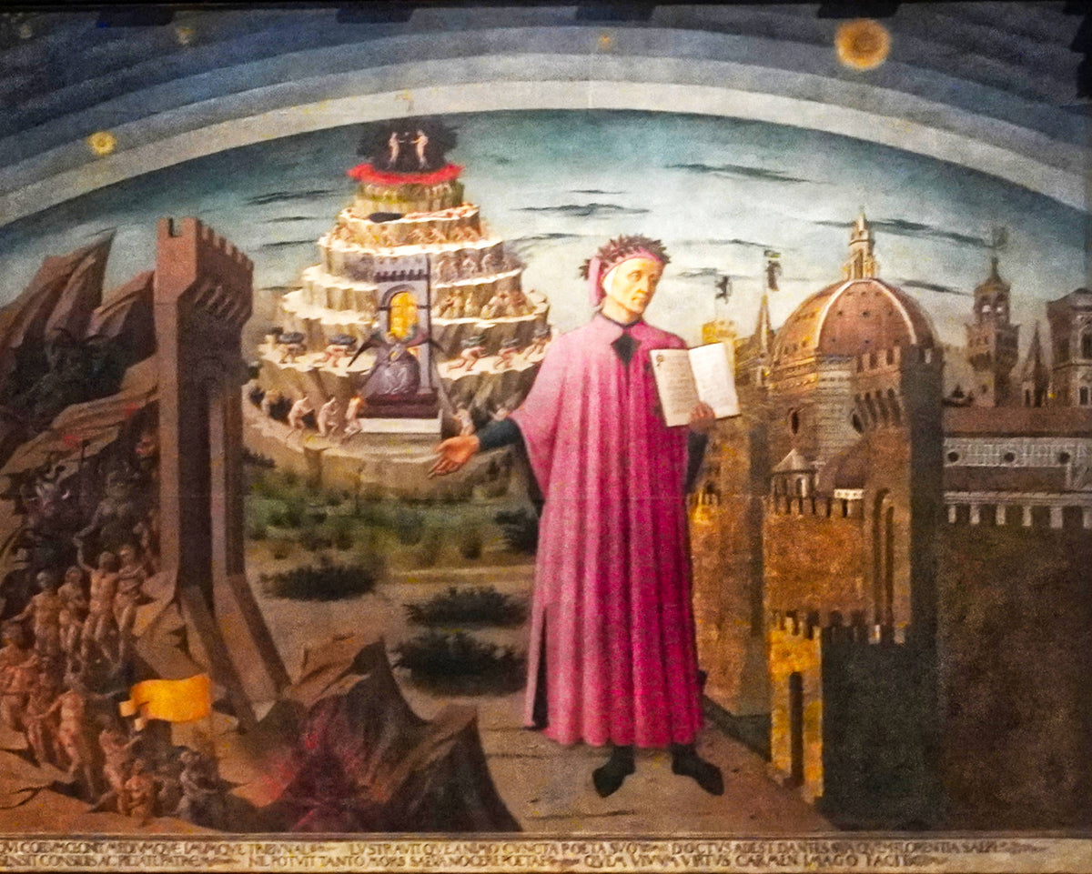 Fresco, Dante's Divine Comedy, Santa Maria del Fiore, Florence