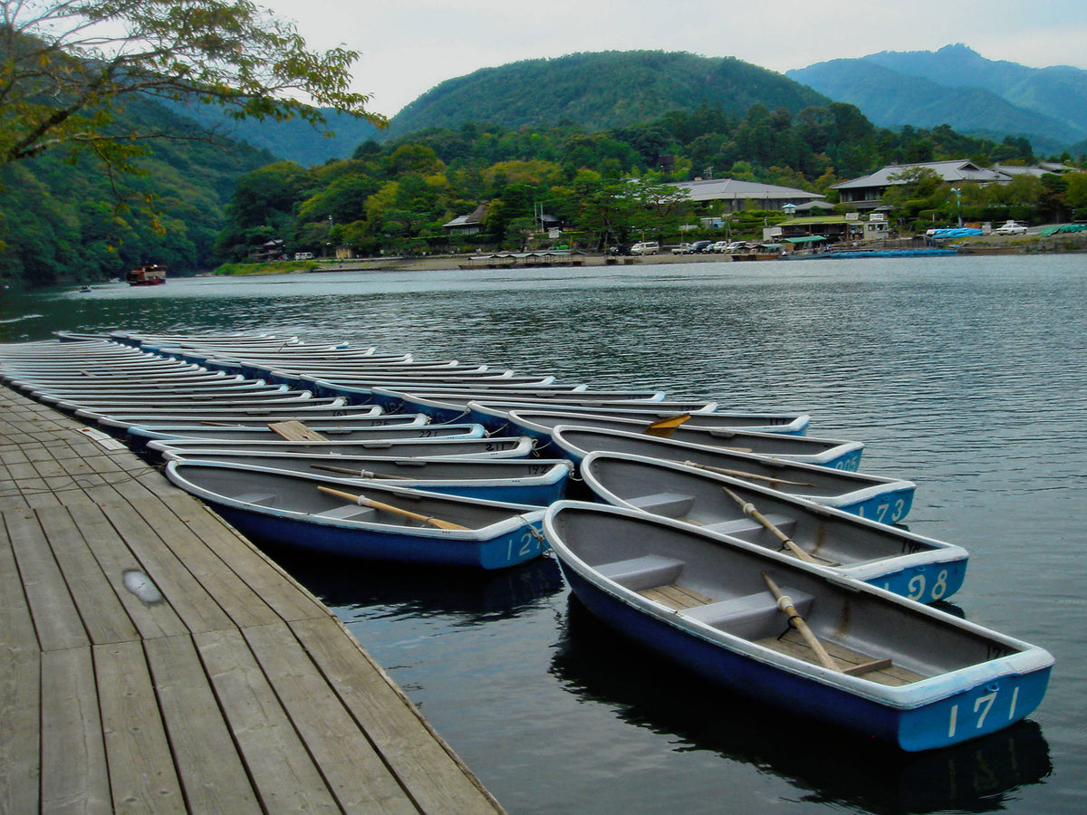 Rowboat fleet, Kyoto, Japan