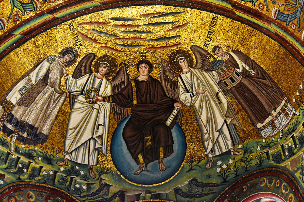 Apse Mosaic, Christ Pantocrator, Bas. of San Vitale, Ravenna